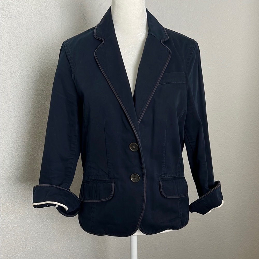 JCrew Vintage Chino Blazer Navy *Estimated Size Small